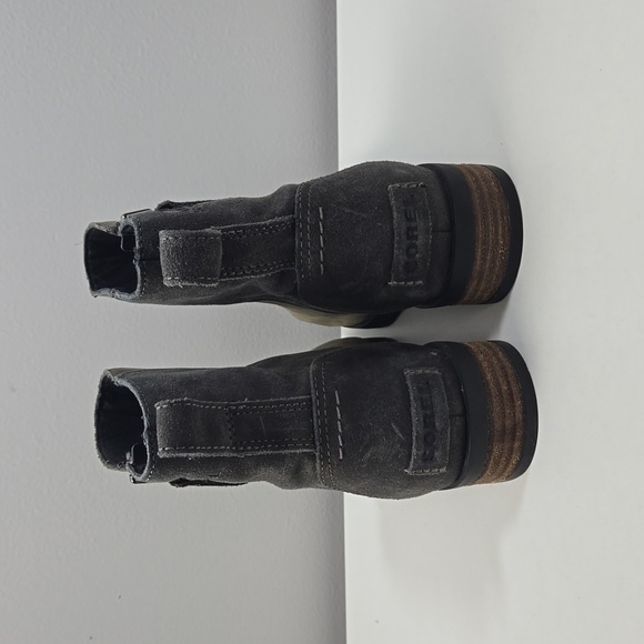 Sorel Emelie Zip Bootsie Waterproof Gray Boots - Picture 6 of 10